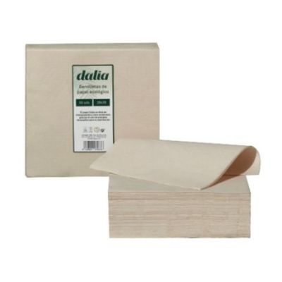 Serviettes Eco Non Blanchies 50 serviettes Dalia