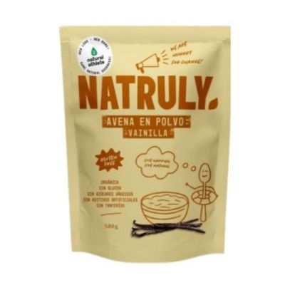 Avena alla vaniglia in polvere senza glutine Vegan 500g Natruly