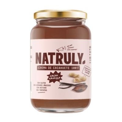 Crema de Cacahuete Cacao y Vainilla SinGluten 500g Natruly