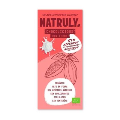 Chocolicious Choco Tablet with Organic Milk 85g Natruly