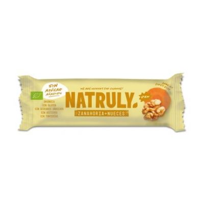 Organic Raw Carrot Nuts Bar 3x30g Natruly
