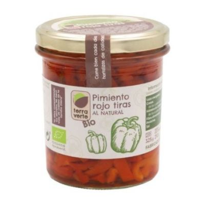 Pimiento Rojo Tiras Al Natural Bio 325g Terra Verte