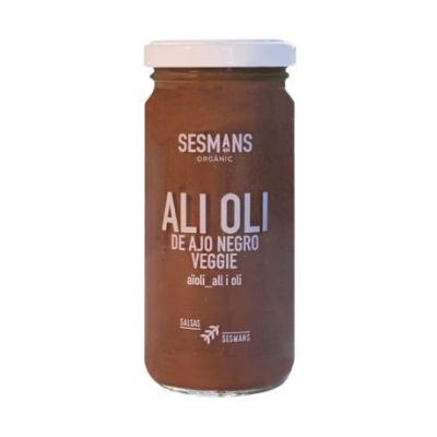 Salsa Alioli de Ajo Negro Veggie 240g Sesmans Organics