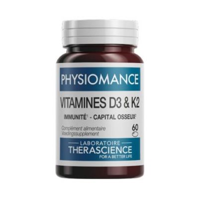 Physiomance Vitamina D3 K2 60 perlas Therascience