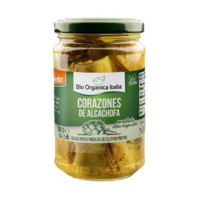 Artichoke Hearts in Organic Vegan Oil 280g Bio Organica Italia