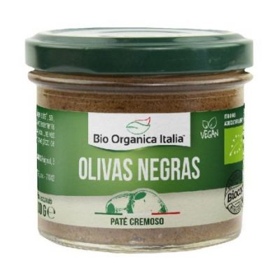 Creamy Pate Black Olives Vegan Bio 100g Bio Organica Italia