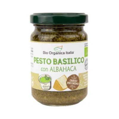 Pesto Basilico con Albahaca y Pecorino Eco 130g Bio Organica Italia