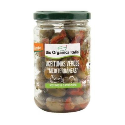Green Olives Mediterranean Dressing Eco 180g Bio Organica Italia