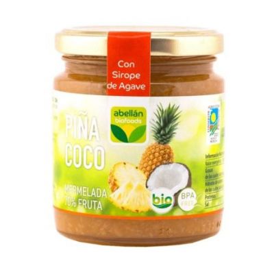 Mermelada Piña Coco Agave Bio 265g Abellan Biofoods