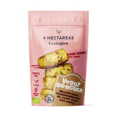 Burger Cous Cous Veggy al Curry Eco Vegan 140g 4 Ettari