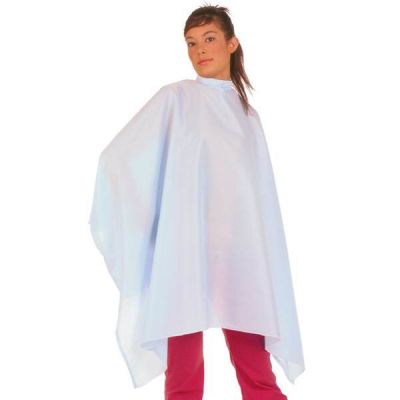 PEINADOR NILON RECTANGULAR/MANGAS BLANCO