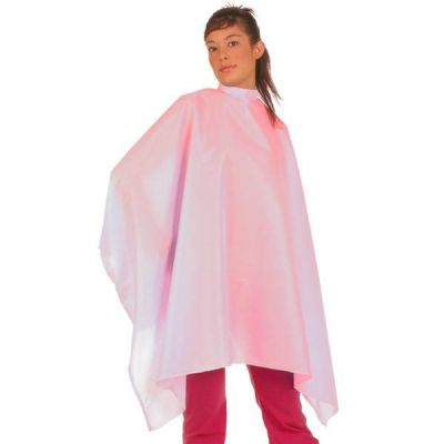 PEINADOR NILON RECTANGULAR/MANGAS ROSA