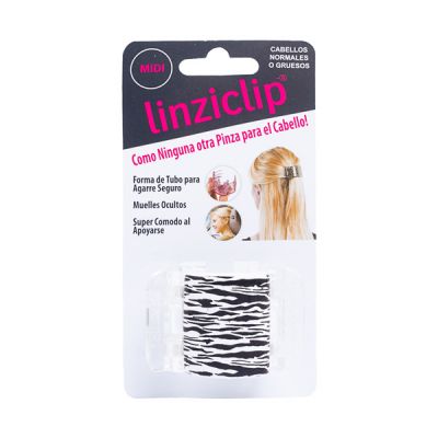 LINZICLIP MIDI TIGRE BLANC NOIR