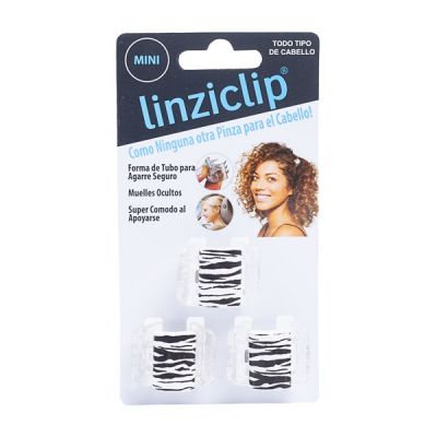 LINZICLIP MINI TIGRE NOIR ET BLANC (3 unités)