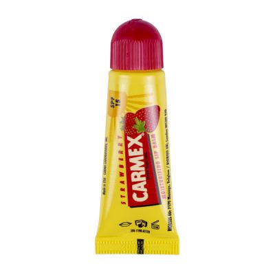 Carmex lip protector strawberry tube, 10 g