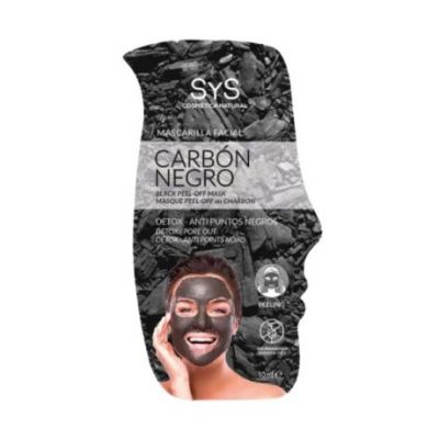 Mascarilla Facial Peeling Carbon Negro 10ml SYS Cosmetica Natural