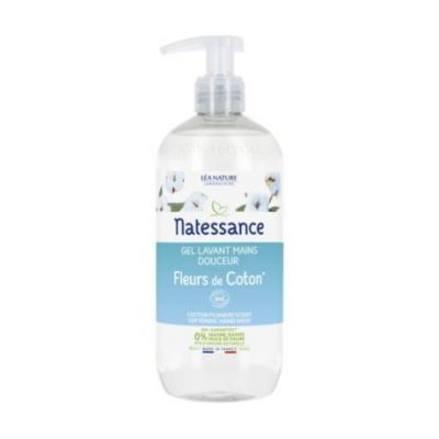 Gel Limpiador Manos Flor Algodon Bio 500ml Natessance
