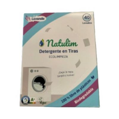 Detergente Lavadora en Tiras Lavanda 40 lav Natulim
