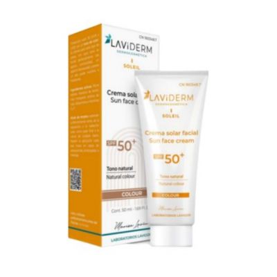 Facial Sun Cream SPF50 Plus Color 50ml Laviderm