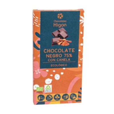 Chocolate Negro 75% Con Canela Eco 100g Chocolates Higon