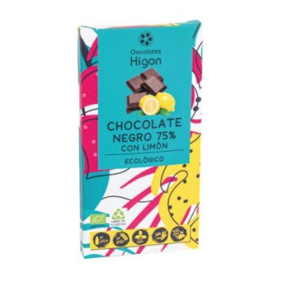 Chocolate Negro 75 con Limon Eco 100g Chocolates Higon