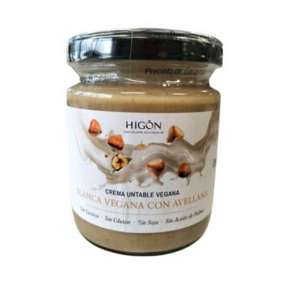 White Hazelnut Cream Vegan Eco 230g Higon Chocolates