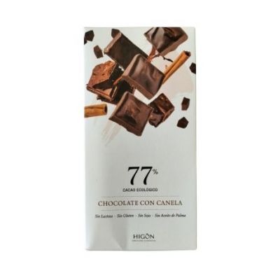 Dunkle Schokolade 77 Öko-Zimt 70g Higon-Pralinen