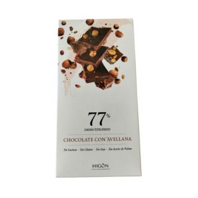 Chocolate Negro 77 Avellanas Eco 70g Chocolates Higon