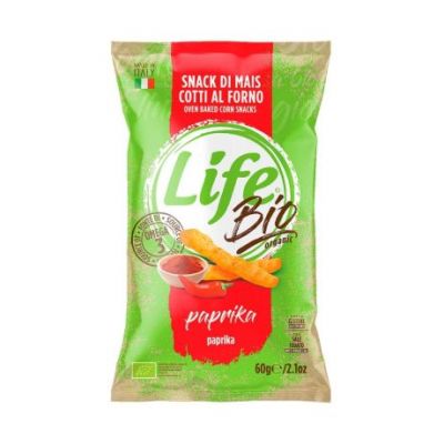 Snack di mais alla paprika bio senza glutine 60g Life Snack