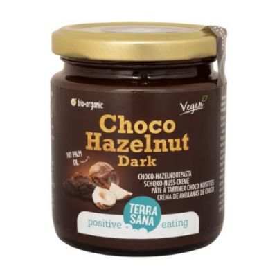 Crema de cacao negro y avellanas Bio Vegan 250g Terrasana