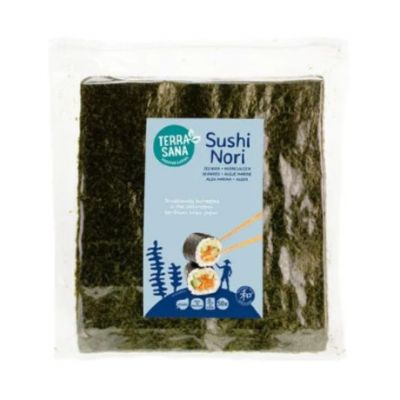 Sushi Nori 50 hojas Nature Vegan 125g Terrasana