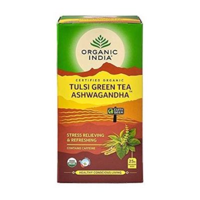 Tulsi Greentea Ashwagandha Eco 25inf India biologica
