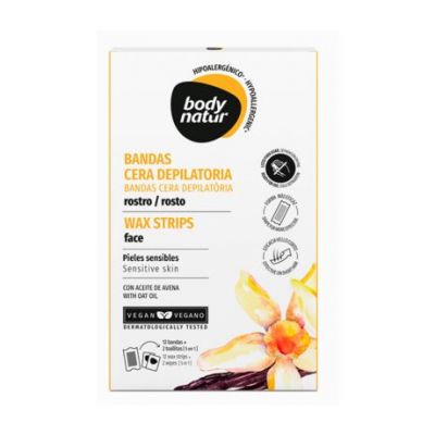 Strisce Cera Depilatoria Viso Vegan 12bds Body Natur