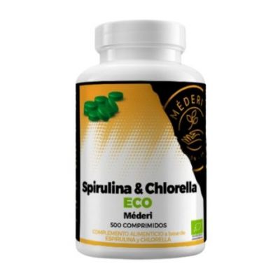 Spirulina y Chlorella Eco 500comp Mederi