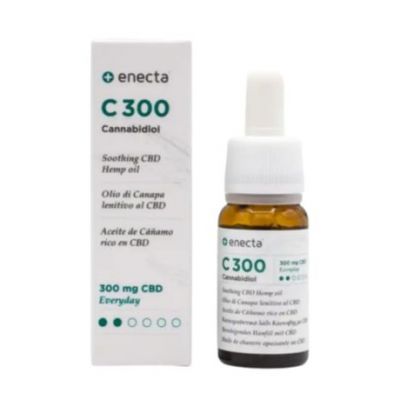 C300 Olio di Canapa Ricco di CBD 300Mg 10ml Enecta