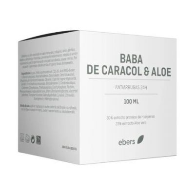 Crema Bava di Lumaca e Aloe 24H 100ml Ebers