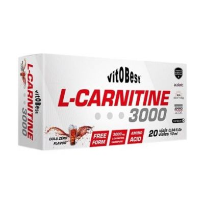 L-Carnitina 3000 Cola Zero 20 fialex10ml Vitobest