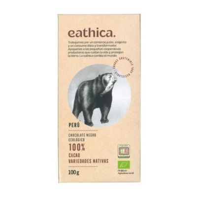 Chocolate Negro Peru 100% Eco 100gr Eathica