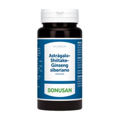 Astragalo-Shiitake-Ginseng Siberiano 90caps Bonusan