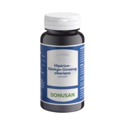 Hiperico-Ginkgo-Ginseng Siberiano 90caps Bonusan
