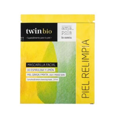 Mascarilla Limpiadora Espirulina y Limon 14ml Amapola Biocosmetics