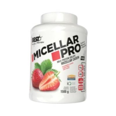 Proteina de Caseina Micellar Pro Fresa 1500gr Best Protein