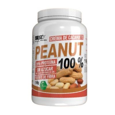 Crema Cacahuete Peanut 100% 1000gr Best Protein