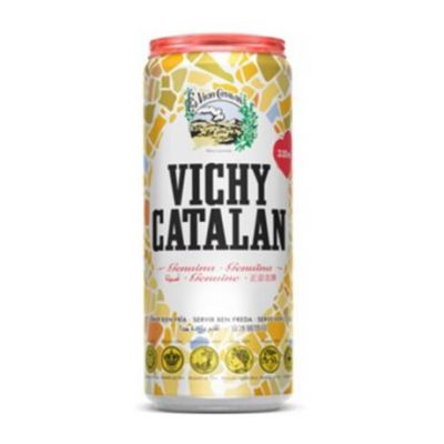 Lattina di acqua frizzante autentica da 330 ml Vichy Catalan