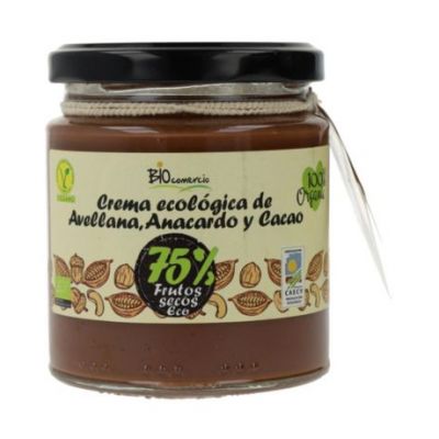 Crema de Avellana Anacardo y Cacao Eco 250g Biocomercio