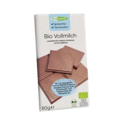 Organic Milk Chocolate 80g Frusano