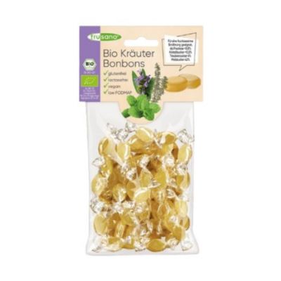 Organic Herbal Candies 85g Frusano