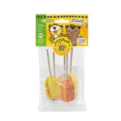 Organic Orange and Lemon Lollipops 60g Frusano