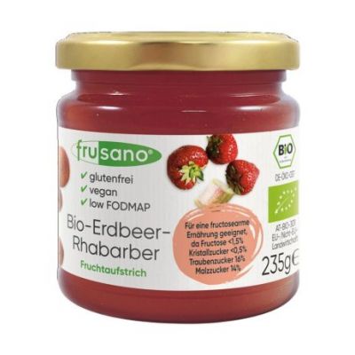 Confettura di Fragole con Rabarbaro Senza Glutine 235g Frusano
