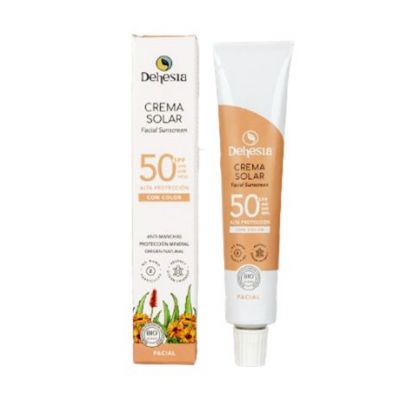 Crema Facial Solar SPF 50 Color Bio 30ml Dehesia
